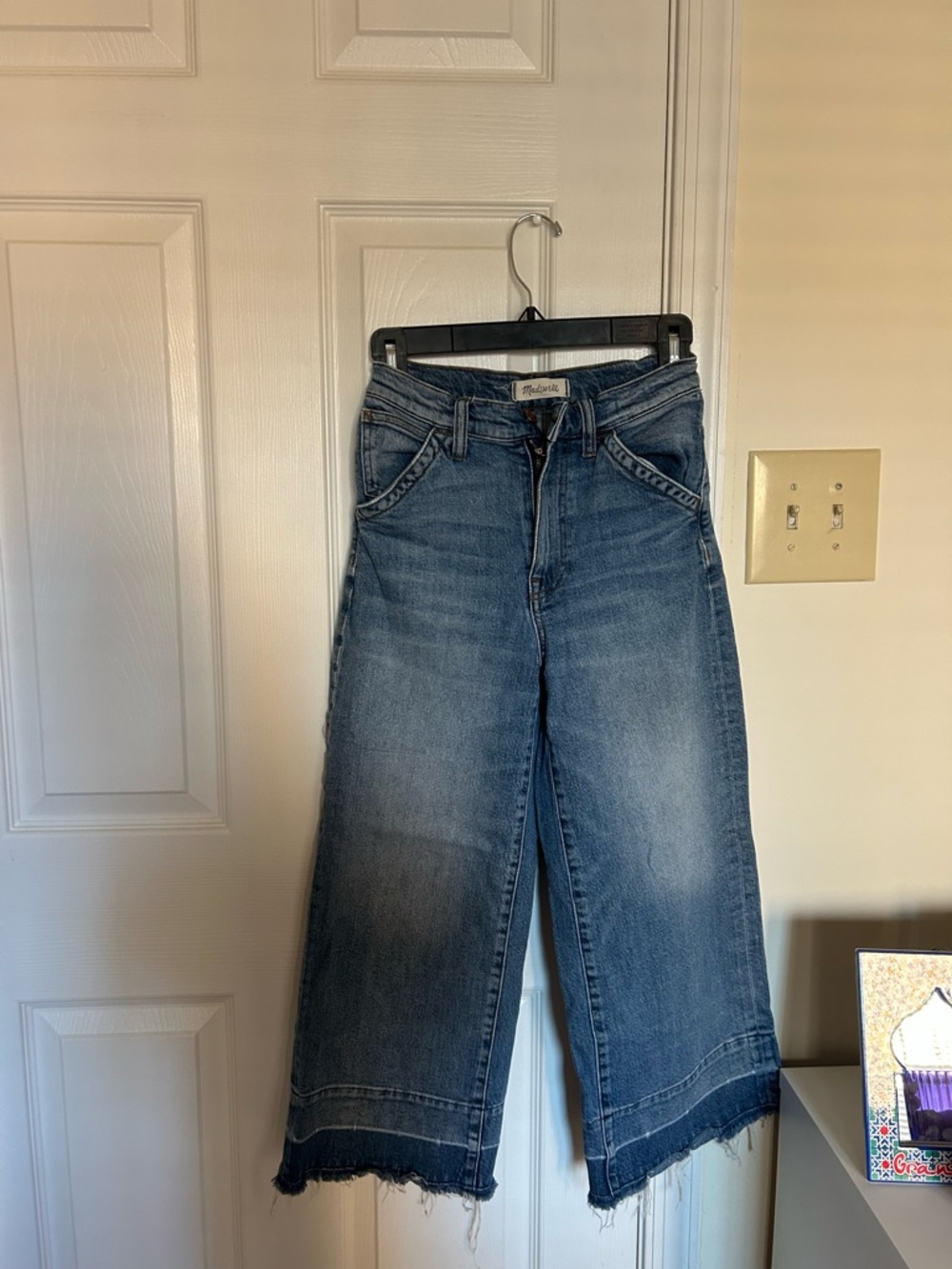 MADEWELL WIDE LEG CROP JEANS
